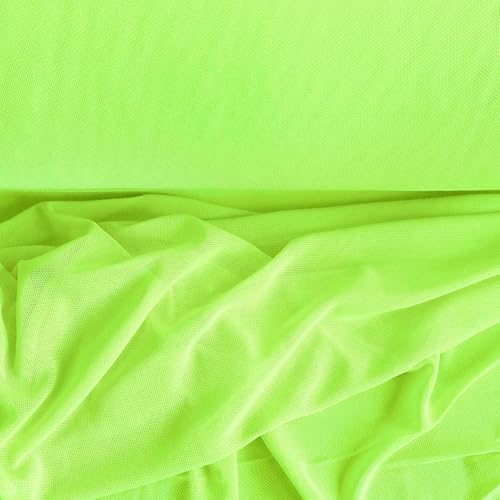 Soft-Tüll elastischer Feintüll Meterware Dessoustüll Kleidertüll Kostümstoff Fasching 17 Farben, Farbe:neongelb Soft-Tüll elastischer Feintüll Meterware Dessoustüll Kleidertüll Kostümstoff Fasching 17 Farben, Farbe:neongelb von maDDma