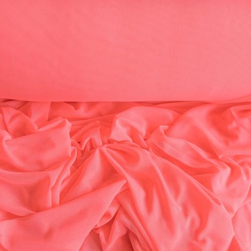 Soft-Tüll elastischer Feintüll Meterware Dessoustüll Kleidertüll Kostümstoff Fasching 17 Farben, Farbe:neonpink Soft-Tüll elastischer Feintüll Meterware Dessoustüll Kleidertüll Kostümstoff Fasching 17 Farben, Farbe:neonpink von maDDma