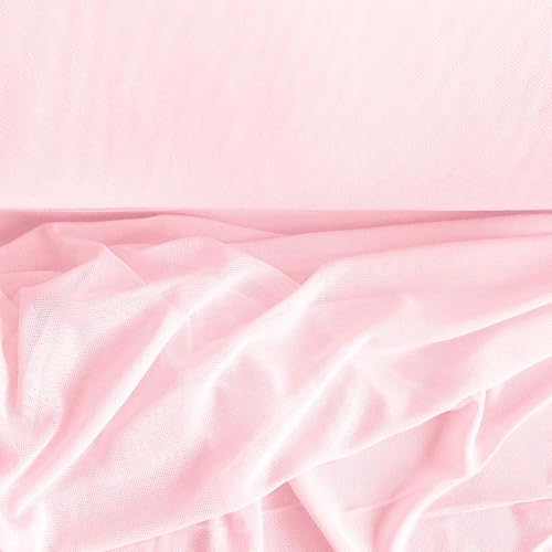 Soft-Tüll elastischer Feintüll Meterware Dessoustüll Kleidertüll Kostümstoff Fasching 17 Farben, Farbe:rosa Soft-Tüll elastischer Feintüll Meterware Dessoustüll Kleidertüll Kostümstoff Fasching 17 Farben, Farbe:rosa von maDDma
