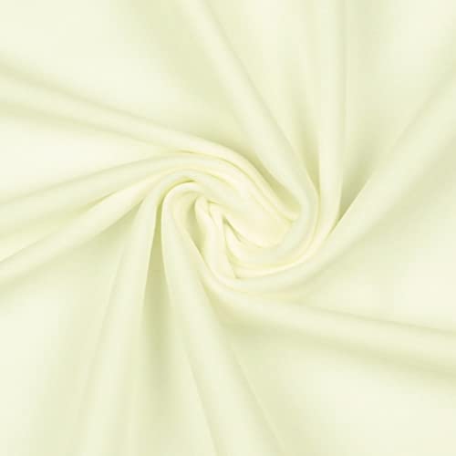Softsweat Bio Organic ab 0,5m Sweatstoff Soft-Sweat Stoff Baumwolle OEKO-TEX 59 Farben, Farbe:066 - vanille von maDDma