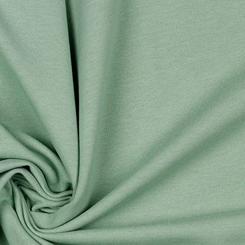 Softsweat Bio Organic ab 0,5m Sweatstoff Soft-Sweat Stoff Baumwolle Oeko-Tex 59 Farben, Farbe:069 - pastellgrün Softsweat Bio Organic ab 0,5m Sweatstoff Soft-Sweat Stoff Baumwolle Oeko-Tex 59 Farben, Farbe:069 - pastellgrün von maDDma