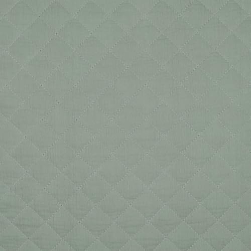Steppstoff Musselin Double Gauze Quilt ab 0,5m kariert beidseitig gesteppt wattiert Farbwahl, Farbe:blassgrün Steppstoff Musselin Double Gauze Quilt ab 0,5m kariert beidseitig gesteppt wattiert Farbwahl, Farbe:blassgrün von maDDma
