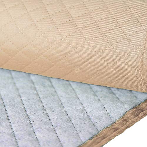 Steppstoff Raute ab 1m x 158cm PU-beschichtet Meterware Steppfutter Oxford 600D Futterstoff, Farbe:beige von maDDma