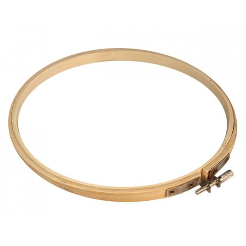 Stickrahmen Holz rund Stickring Holzstickrahmen Holzstickring natur, Größenwahl, Größe:18cm von maDDma