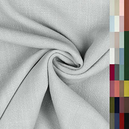 Viskose Leinen Stoff 29 Farben ab 0,5m x 1,37m Kleiderstoff Kostümstoff Sommer, Farbe:003 - hellgrau Viskose Leinen Stoff 29 Farben ab 0,5m x 1,37m Kleiderstoff Kostümstoff Sommer, Farbe:003 - hellgrau von maDDma