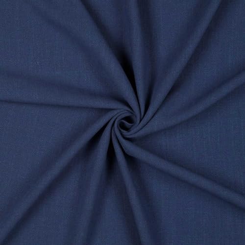 Viskose Leinen Stoff 29 Farben ab 0,5m x 1,37m Kleiderstoff Kostümstoff Sommer, Farbe:028 - marineblau Viskose Leinen Stoff 29 Farben ab 0,5m x 1,37m Kleiderstoff Kostümstoff Sommer, Farbe:028 - marineblau von maDDma
