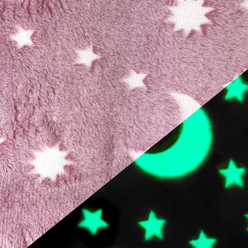 Wellness Fleece Sternenhimmel Glow in the Dark Zuschnitt ab 1x1,65m Fleece-Stoff Plüschstoff, Farbe:rosa Wellness Fleece Sternenhimmel Glow in the Dark Zuschnitt ab 1x1,65m Fleece-Stoff Plüschstoff, Farbe:rosa von maDDma