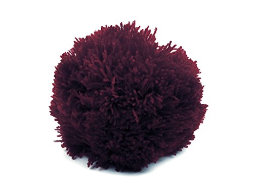 maDDma ® 2 Bommeln/Wollbommeln/Pompons, 10cm, 100% Acryl, 2 Stück, Farbe: Pflaume, Fasching von maDDma