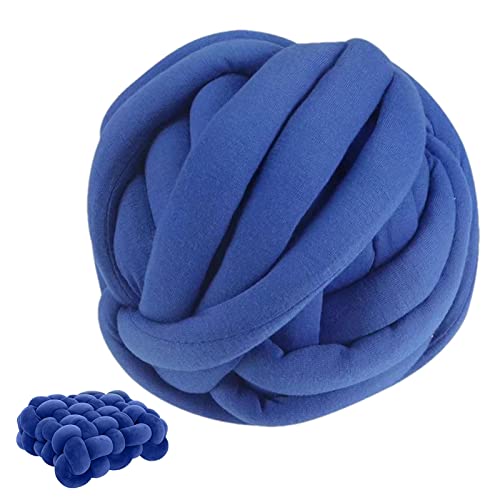 Wollgarn, Häkelgarn, 20 Yards grobes Baumwollgarn, Haustierdecke, Baumwollgarn, Kissenherstellung, Baumwollgarn, Jumbo-Riesengarn, 1 Rolle (20 Yards), für Fußmatten, Kissen, Handwerk, Teppich von macto