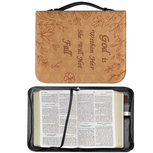 macto Buchumschlag aus PU-Leder, Bibel-Hülle, Bibelumschlag mit Griff, Bibel-Schutzhülle aus PU-Leder, manuelle Schutzhülle für Amateurgeschenk macto Buchumschlag aus PU-Leder, Bibel-Hülle, Bibelumschlag mit Griff, Bibel-Schutzhülle aus PU-Leder, manuelle Schutzhülle für Amateurgeschenk von macto