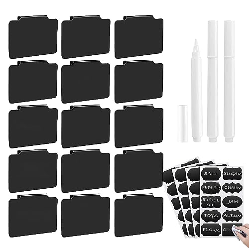 macto Clips für Korb-Etiketten, abnehmbare Schubladenetiketten, Etikettenaufkleber, wiederverwendbar, für Geschenkverpackung von Organisationsboxen von macto