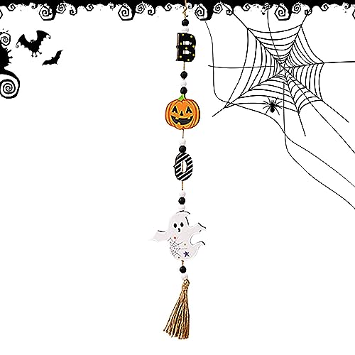 macto Halloween-Geisterdekoration, Halloween-Wanddekoration, Wichtelholz mit niedlichen Geistern und Fledermäusen, hängende Ornamente von macto