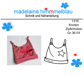 1319 Knoten-Zipfelmütze 1319 Knoten-Zipfelmütze von madelaine himmmelblau