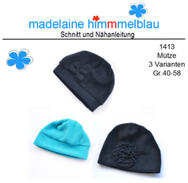 1413 Mützen-Set 1413 Mützen-Set von madelaine himmmelblau