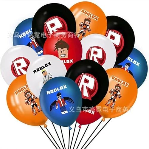 10 x Roblox Boy Themenballons aus Latex und Folie, Party-Luftballons, Geburtstagsdekoration von madeokoltd