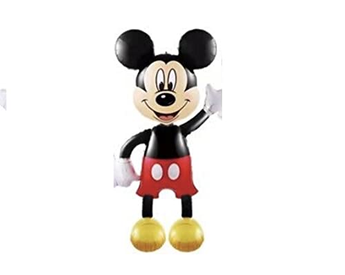 madeokoltd Riesige Mickey Minnie Maus Folienballons Geburtstag Party 110 cm Dekor UK (Mickey Mouse – Rot/Schwarz) (82) von madeokoltd