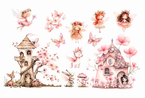Wandtattoo Wandsticker Blume Fee Feen Blumen Schmetterling Elfen Rosa Wandtattoo Buntes Pflanze Selbstklebend Wandaufkleber Abnehmbar Wandkunst Aufkleber für Mädchen Kinder Kinderzimmer Schlafzimmer Wandtattoo Wandsticker Blume Fee Feen Blumen Schmetterling Elfen Rosa Wandtattoo Buntes Pflanze Selbstklebend Wandaufkleber Abnehmbar Wandkunst Aufkleber für Mädchen Kinder Kinderzimmer Schlafzimmer von madras24