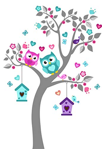 Wandtattoo kinder Babyzimmer Aufkleber Eule Eulen Wandsticker Wand Waldtiere Kinderzimmer Wandaufkleber Dekoration fürs Baby Kindergarten Baum MK 93 SXL Tiere Wandtattoo kinder Babyzimmer Aufkleber Eule Eulen Wandsticker Wand Waldtiere Kinderzimmer Wandaufkleber Dekoration fürs Baby Kindergarten Baum MK 93 SXL Tiere von madras24