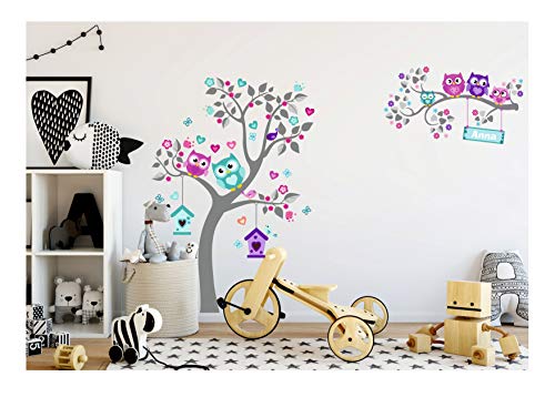 Wandtattoo kinder Babyzimmer Aufkleber Eule Eulen Wandsticker Wand Waldtiere Kinderzimmer Wandaufkleber Dekoration fürs Baby Kindergarten Baum Tiere kinderzimmer mit namen MK 206 Wandtattoo kinder Babyzimmer Aufkleber Eule Eulen Wandsticker Wand Waldtiere Kinderzimmer Wandaufkleber Dekoration fürs Baby Kindergarten Baum Tiere kinderzimmer mit namen MK 206 von madras24
