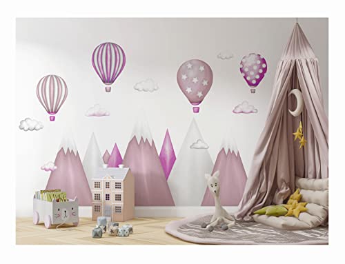 wandtattoo kinderzimmer berge Nordic Bergen Aufkleber Wandaufkleber Kind Baby Kindergarten Zimmer Gebirge luftballons Ballons Ballon Wolken Wolke Landschaft Wanddeko Baby Kinder Rosa 247cm x 166cm XXL wandtattoo kinderzimmer berge Nordic Bergen Aufkleber Wandaufkleber Kind Baby Kindergarten Zimmer Gebirge luftballons Ballons Ballon Wolken Wolke Landschaft Wanddeko Baby Kinder Rosa 247cm x 166cm XXL von madras24