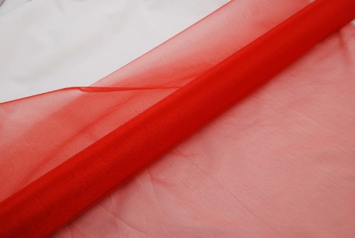 Organza rot 10 m x 70 cm - Deko Tischdecke Organzastoff rot Dekostoffe Deko Organza rot 10 m x 70 cm - Deko Tischdecke Organzastoff rot Dekostoffe Deko von magic-man1001