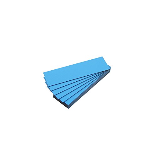 25 Magnetetiketten in Farbe (hellblau, Länge 10 cm – Breite 2 cm) von magnétiques.fr