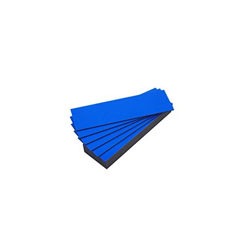 25 magnetische Etiketten in Farbe (blau, Länge 5 cm – Breite 2 cm) von magnétiques.fr