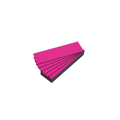 Magnet-Etiketten, Farbe (Rosa, Länge 10 cm, Breite 2 cm), 25 Stück von magnétiques.fr
