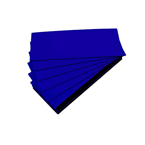 Magnet-Etiketten, Farbe Dunkelblau, Länge 10 cm, Breite 4 cm, 25 Stück von magnétiques.fr
