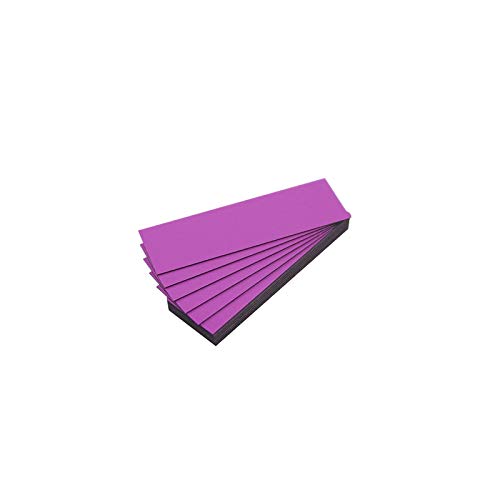 25 magnetische Etiketten in Farbe (Hellviolett, Länge 5 cm – Breite 2 cm) von magnétiques.fr