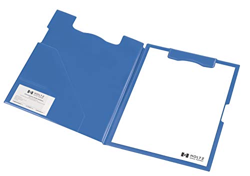 magnetoplan 1131603 Magnetische Klemmbrett-Mappe A4, blau auch in schwarz auswählbar mit transparenter Einstecktasche von magnetoplan