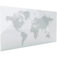 magnetoplan Glas-Magnettafel 100,0 x 50,0 cm Weltkarte von magnetoplan