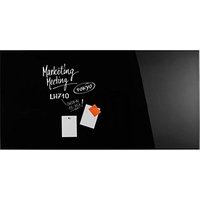 magnetoplan Glas-Magnettafel 240,0 x 120,0 cm tief-schwarz von magnetoplan