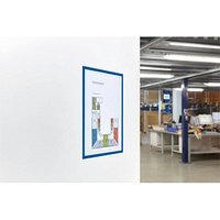 magnetoplan Magnetrahmen selbstklebend blau A4, 5 St. von magnetoplan