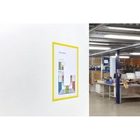 magnetoplan Magnetrahmen selbstklebend gelb A4, 5 St. von magnetoplan
