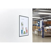 magnetoplan Magnetrahmen selbstklebend grau A4, 5 St. von magnetoplan