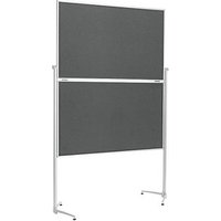 magnetoplan Moderationswand 120,0 x 150,0 cm dunkelgrau von magnetoplan