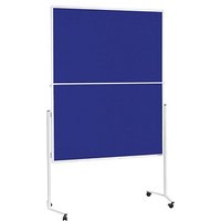 magnetoplan Moderationswand 120,0 x 150,0 cm marineblau von magnetoplan