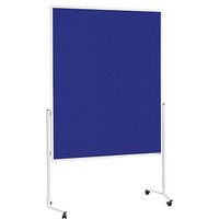 magnetoplan Moderationswand 120,0 x 150,0 cm marineblau von magnetoplan