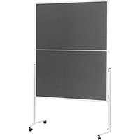 magnetoplan Moderationswand 120,0 x 150,0 cm dunkelgrau von magnetoplan