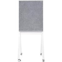 magnetoplan Moderationswand 76,0 x 180,0 cm grau, weiß von magnetoplan