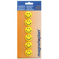 magnetoplan Smilie Magnete Motiv, Kunststoff Ø 3,0 cm, 6 St. magnetoplan Smilie Magnete Motiv, Kunststoff Ø 3,0 cm, 6 St. von magnetoplan