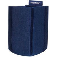 magnetoplan Stiftehalter magnetoTray SMALL blau Filz 6,0 x 6,0 x 10,0 cm von magnetoplan