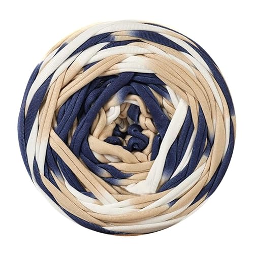 maikeduo T-Shirt Garn Strickgarn Stoff Hand DIY Tasche Decke Kissen Häkelprojekte 300g Bändchengarn Tshirt Garn Zum Häkeln (78) von maikeduo