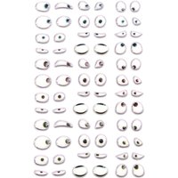 Epoxy-Sticker "Augen" von Weiß