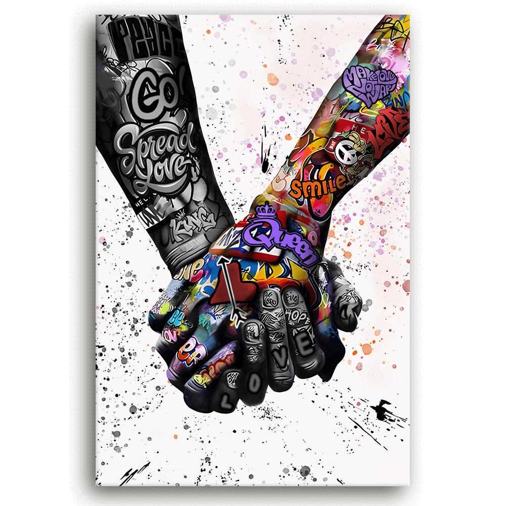 Leinwandbild - GRAFFITI HÄNDE - HOLDING HANDS - LIMITED EDITION Leinwandbild - GRAFFITI HÄNDE - HOLDING HANDS - LIMITED EDITION von malango