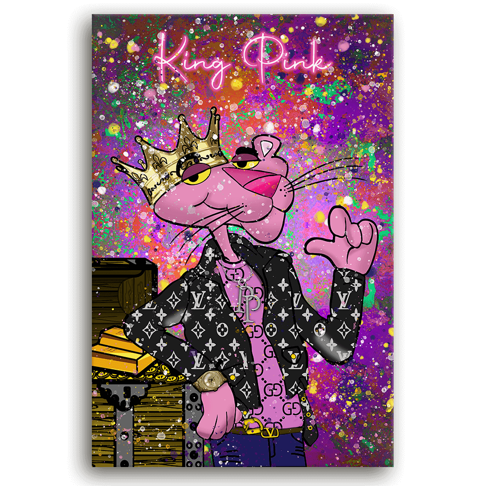 Leinwandbild - PINK PANTHER - KING PINK - LIMITED EDITION Leinwandbild - PINK PANTHER - KING PINK - LIMITED EDITION von malango