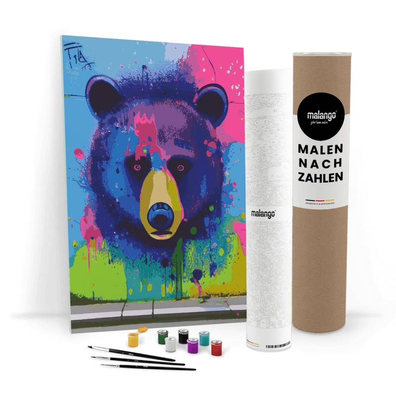 Malen nach Zahlen - Bär Björn von malango