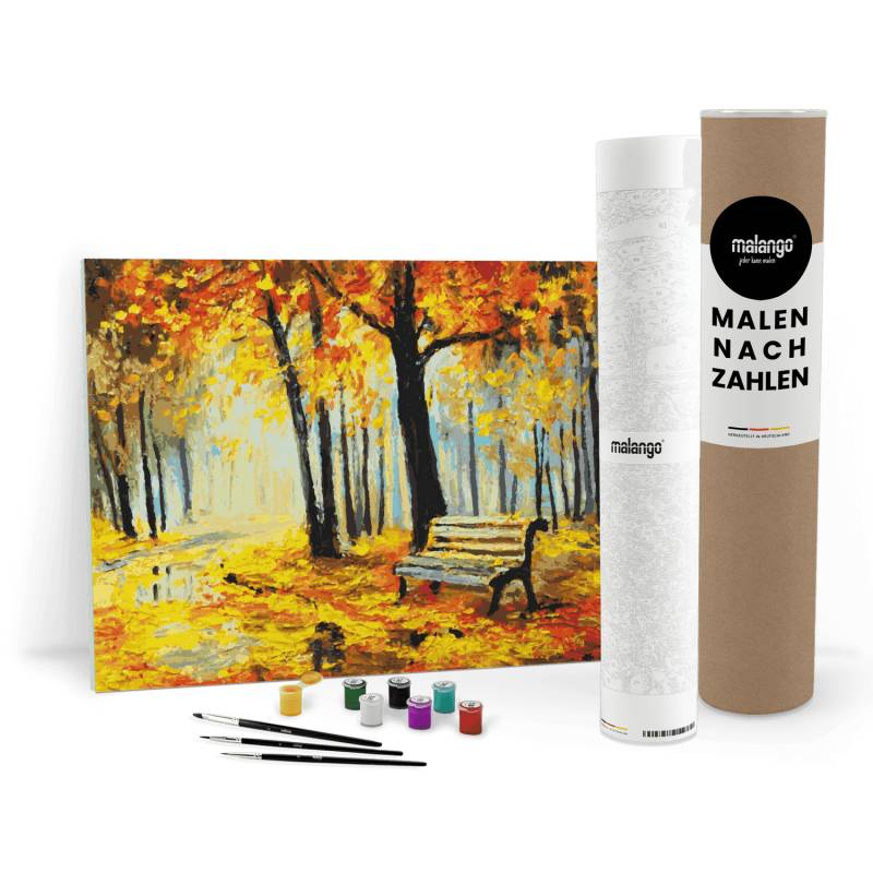 Malen nach Zahlen - Landschaft "Herbst im Park" von malango