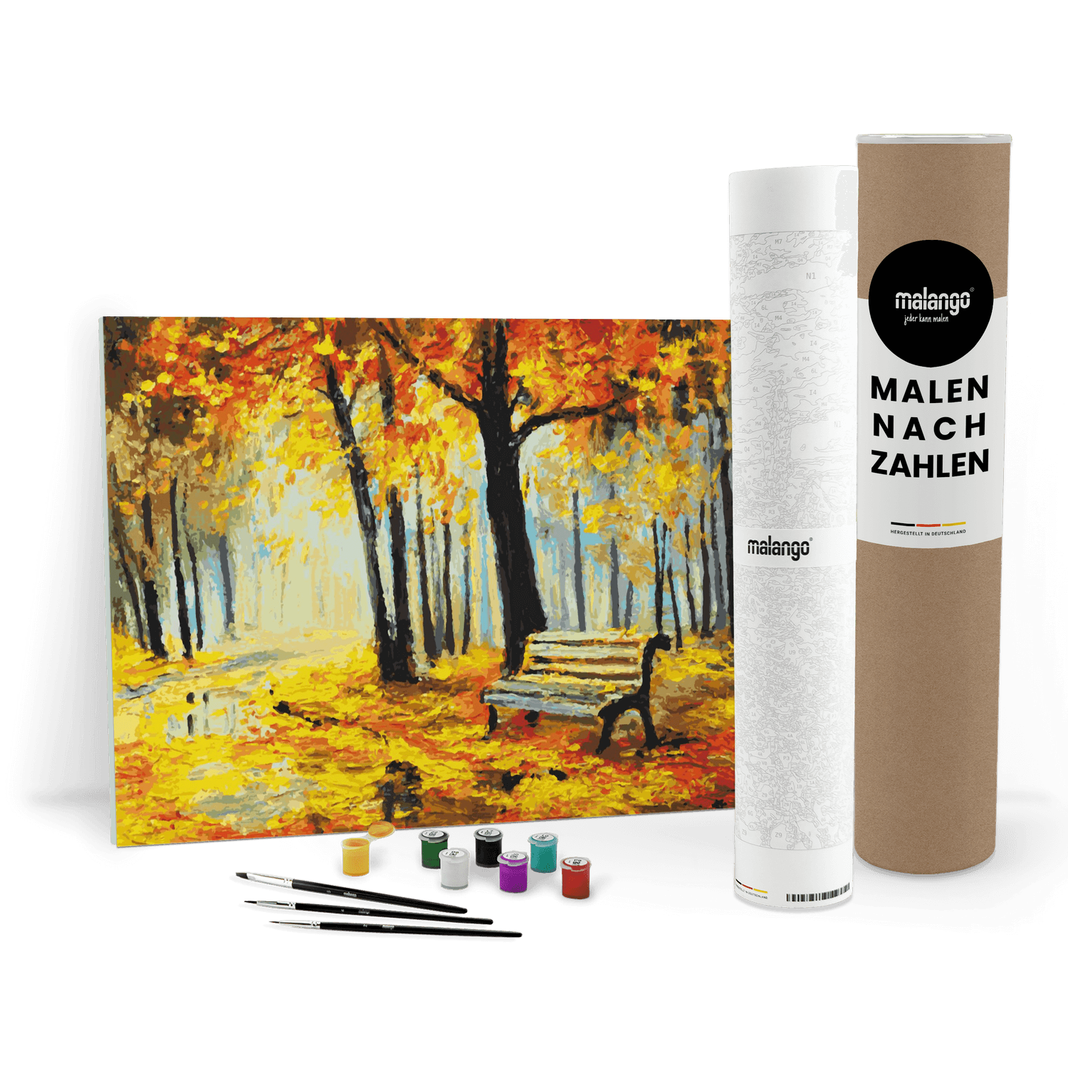 Malen nach Zahlen - Landschaft "Herbst im Park" von malango